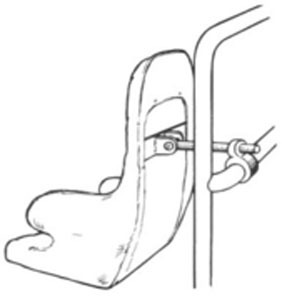 Autopower Seat Brace For 1.5 inch tubing
